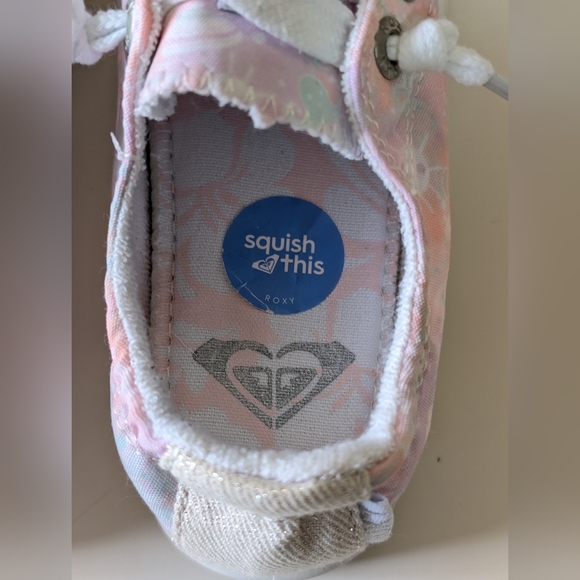 ROXY, Kids' Bayshore Plus LX Slip On Sneaker, Lavender Multi, Size 12 - Picture 6 of 9